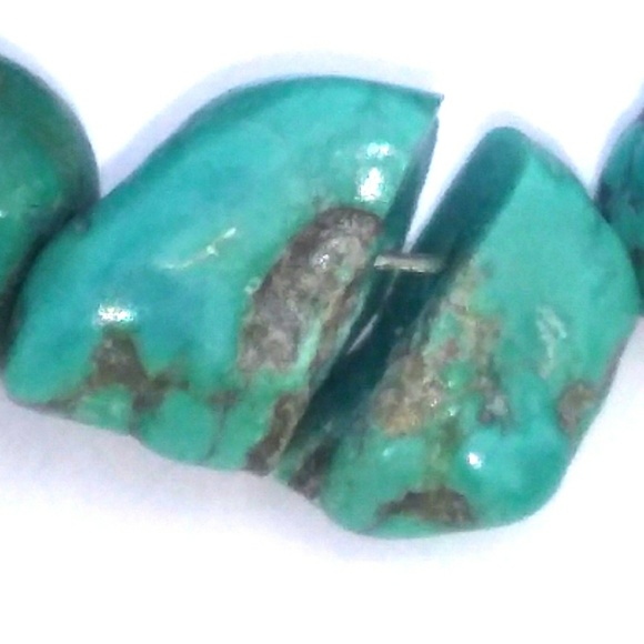 ALL NATURAL Nevada Turquoise 925 Sterl.Silver VTG - Picture 8 of 8